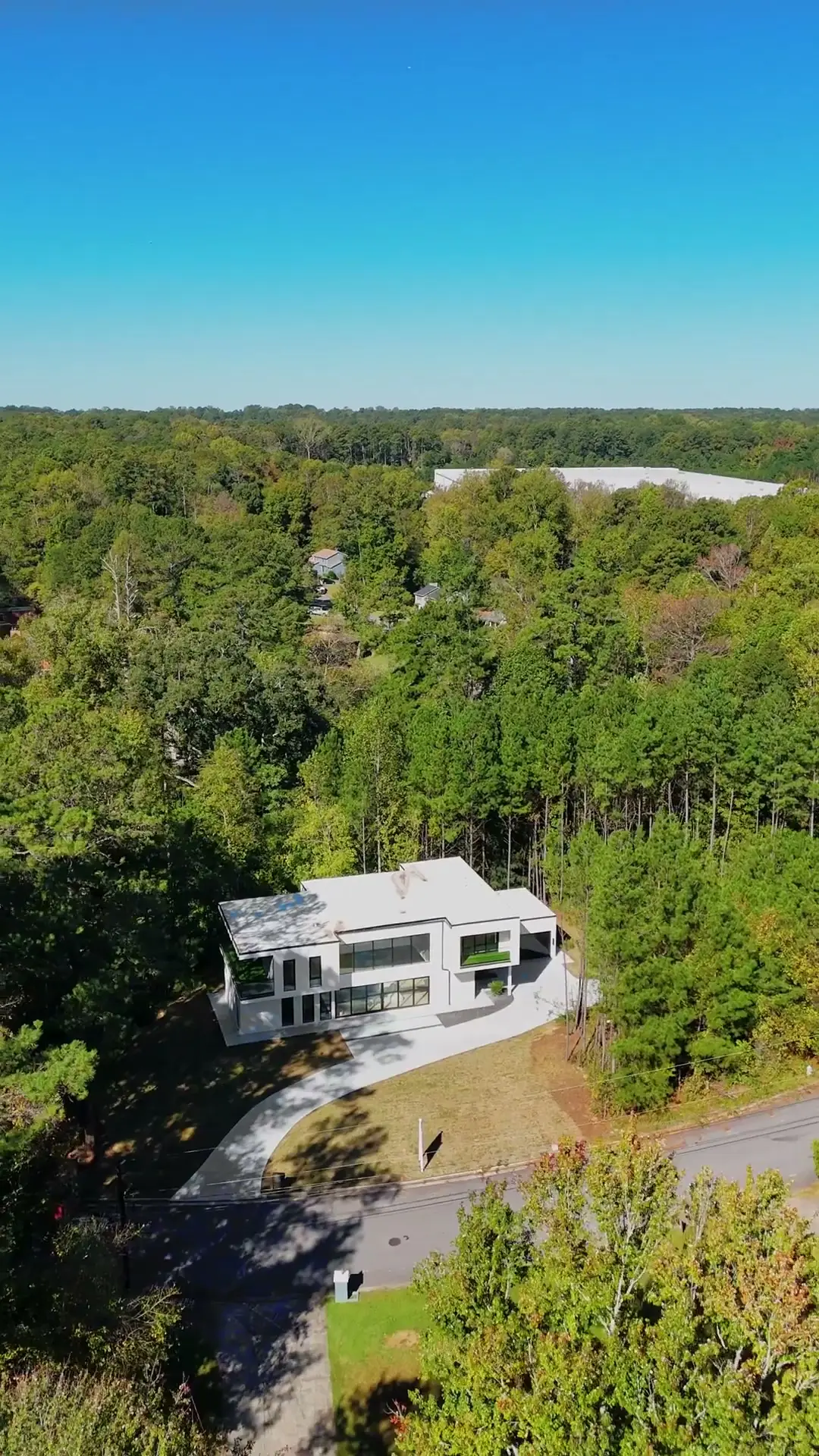 Aerial view of the South Fulton Residence