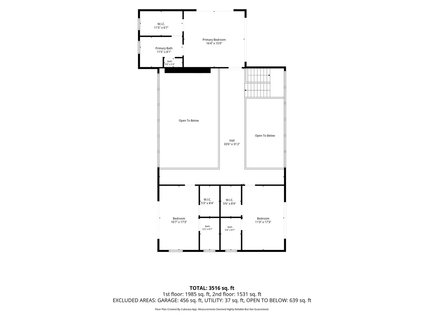 South Fulton Residence second floor floor plan