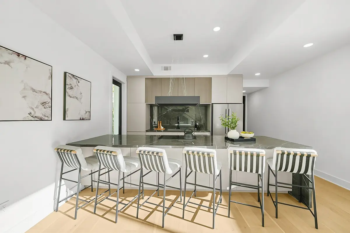 Kitchen with island seating